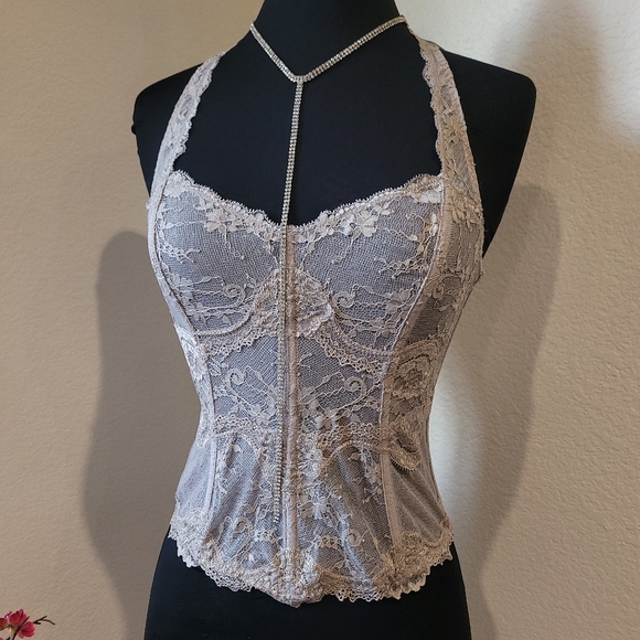 🍒NWT🍒 VS SEXY HALTER LACE CORSET - Picture 5 of 10